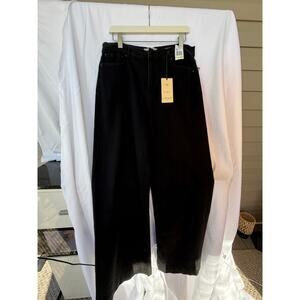 Scotch & Soda La Vague "The Wave" Black Wide Leg Jeans High rise NWT 10/30